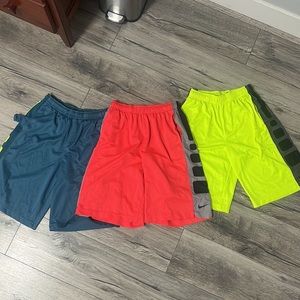 3 Pairs of Nike Elite Shorts